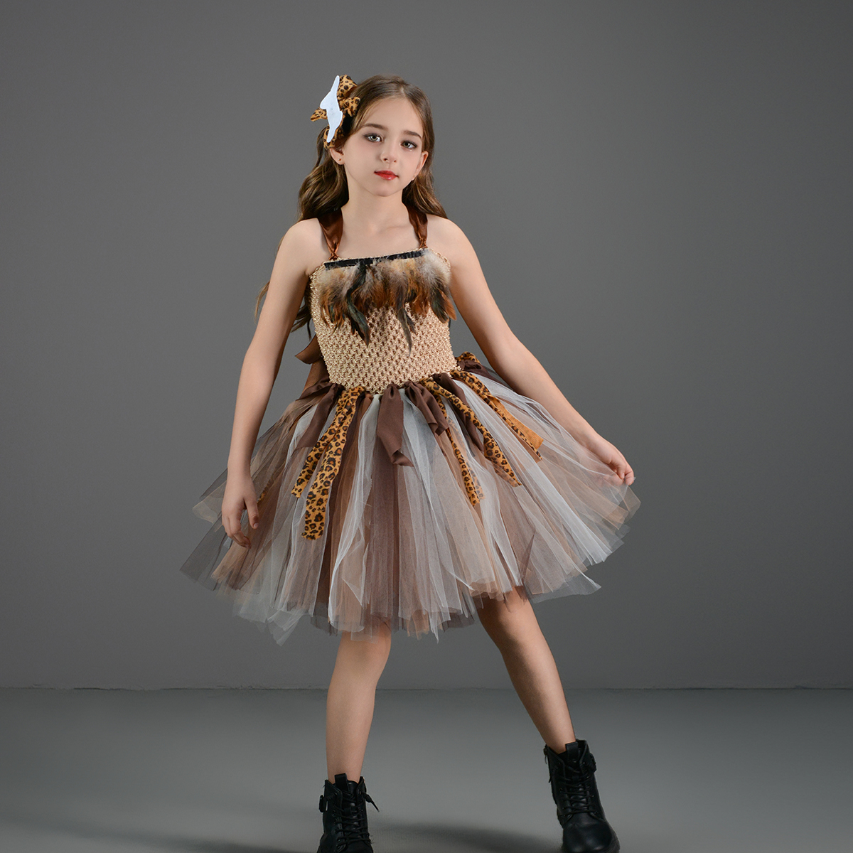 Anime Cosplay Simple - Cave Girls Costume for Kids Halloween