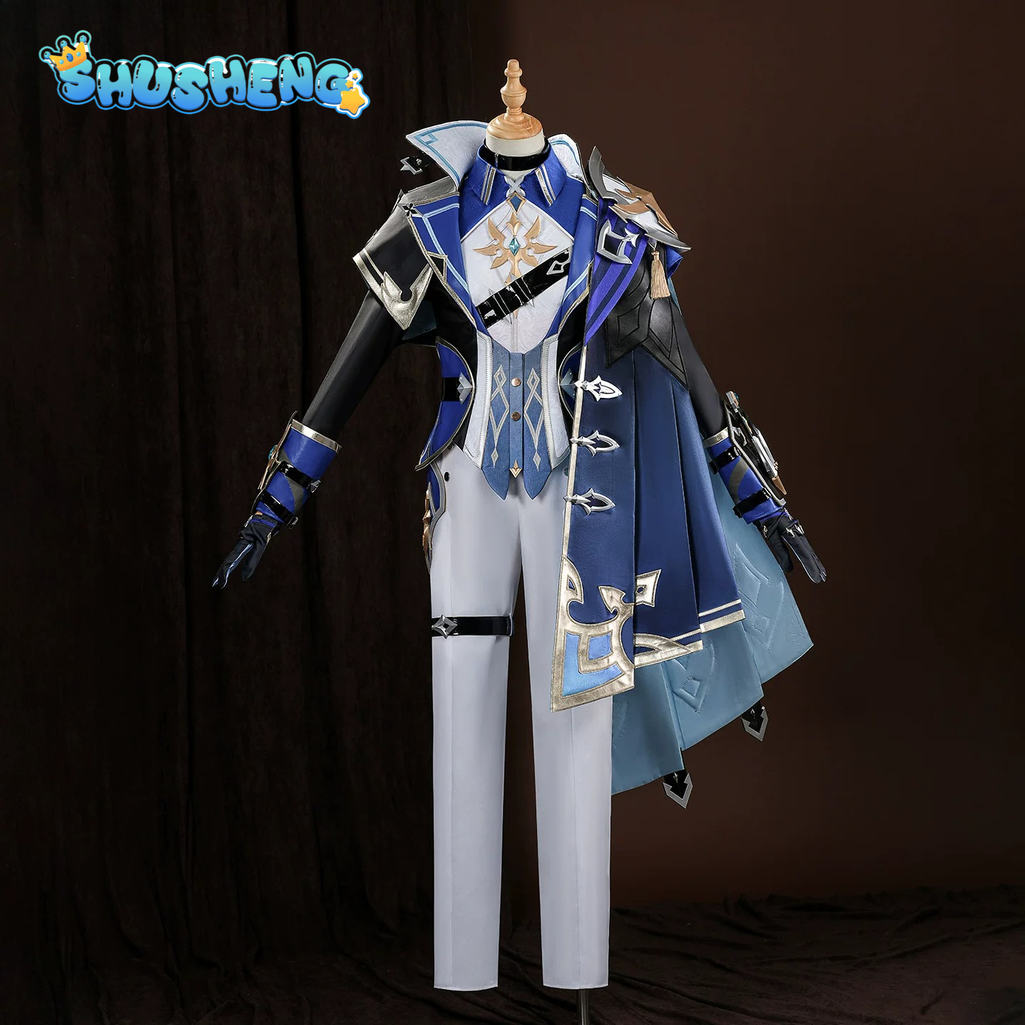 Anime Cosplay Wigs - Game Genshin Impact Lohen Cosplay Costume