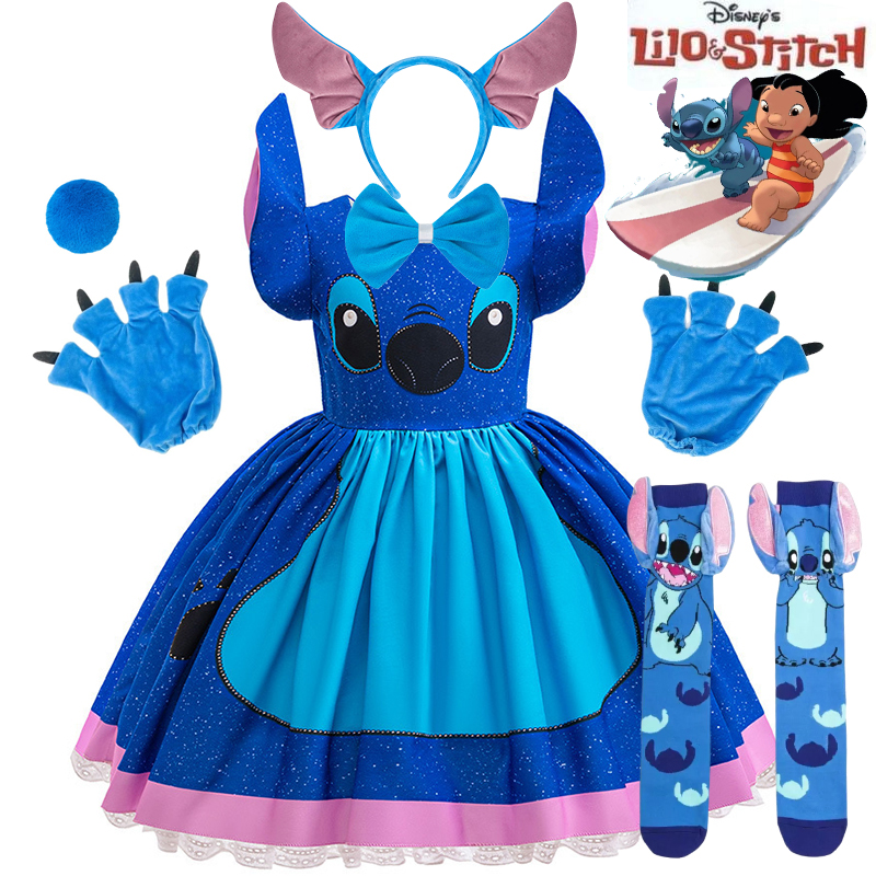 Anime Cosplay Simple - Disney Animated TV Series Lilo&Stitch Girls