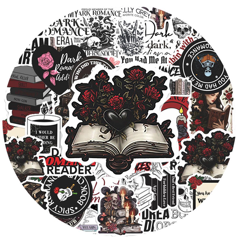 Anime Cosplay Romance - 10/30/50pcs Dark Romance Reader Stickers Gothic