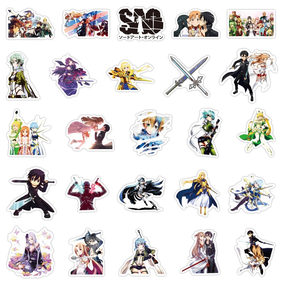 1 Pack Anime Sticker Sword Art - Sword Art Online Cape incelemesi ve fiyatı