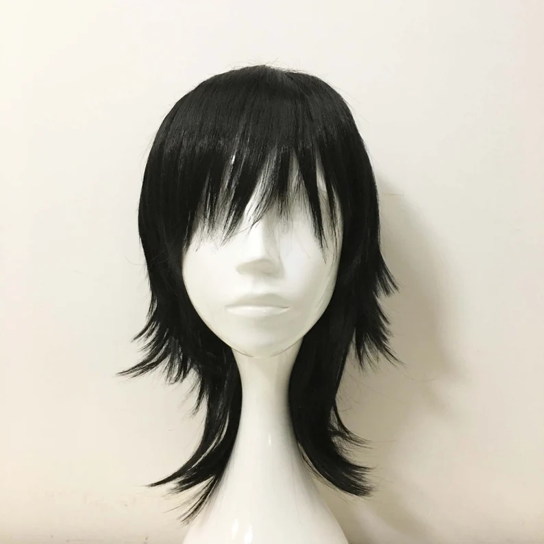 Emo Wig Unisex Black Mullet St - Sword Art Online Cape incelemesi ve fiyatı