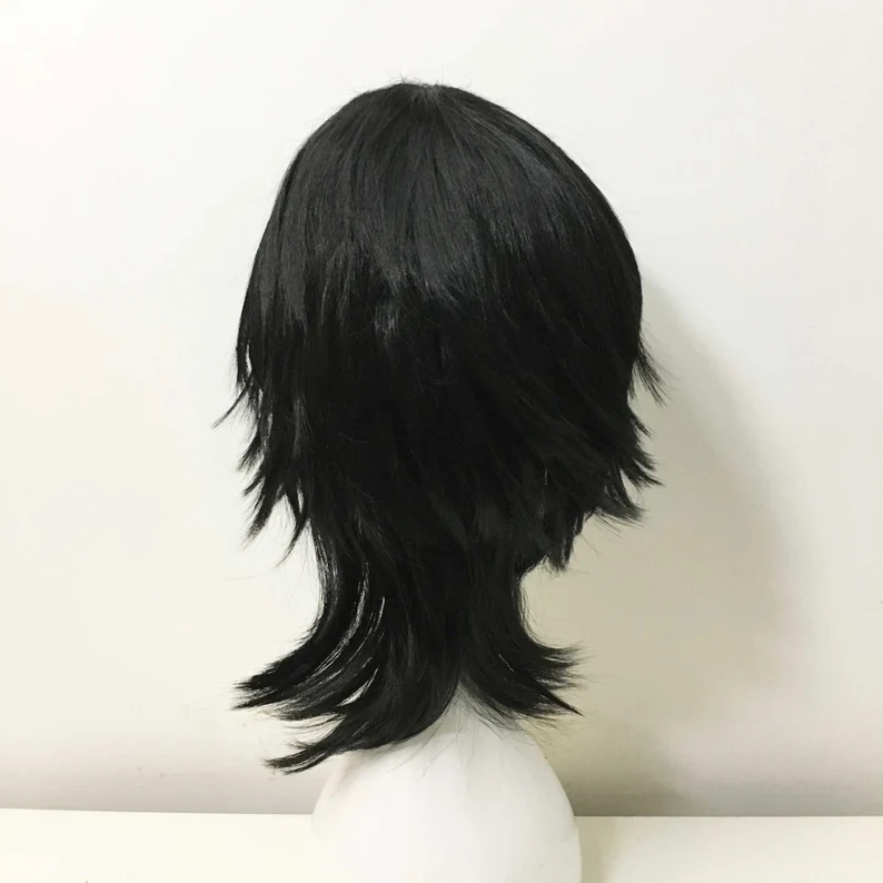 Emo Wig Unisex Black Mullet St - Sword Art Online Cape incelemesi ve fiyatı