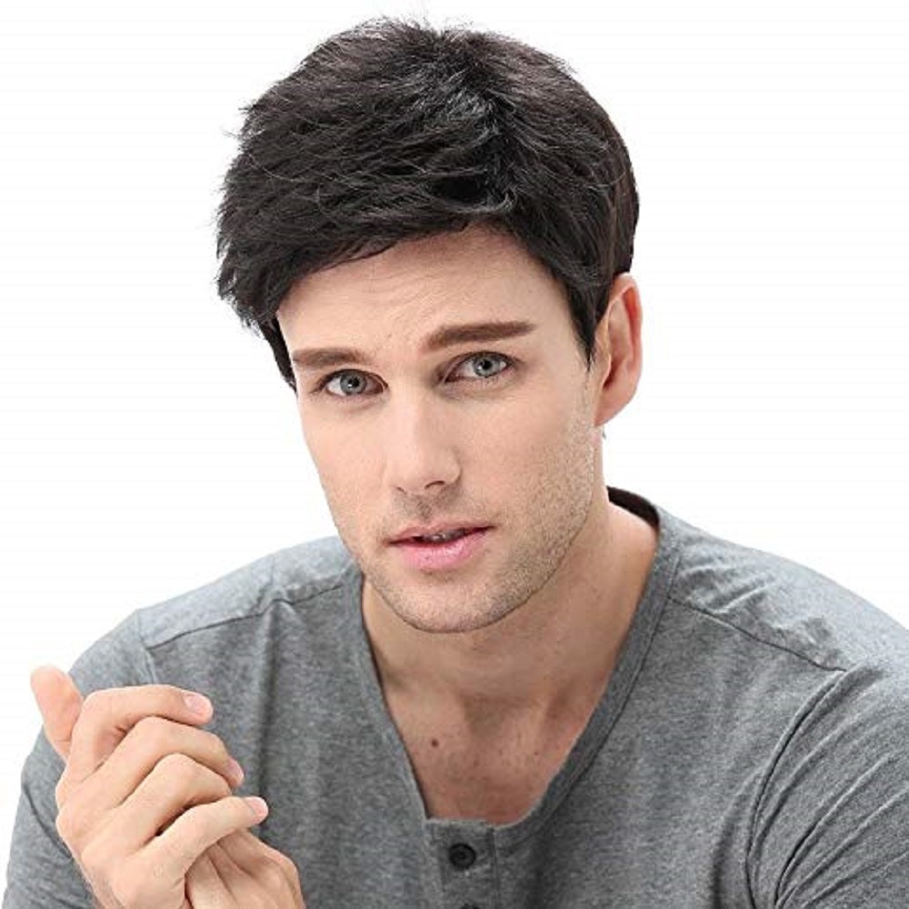 Men Synthetic Short Wigs Wigs  - Anime Cosplay For Black Guys incelemesi ve fiyatı