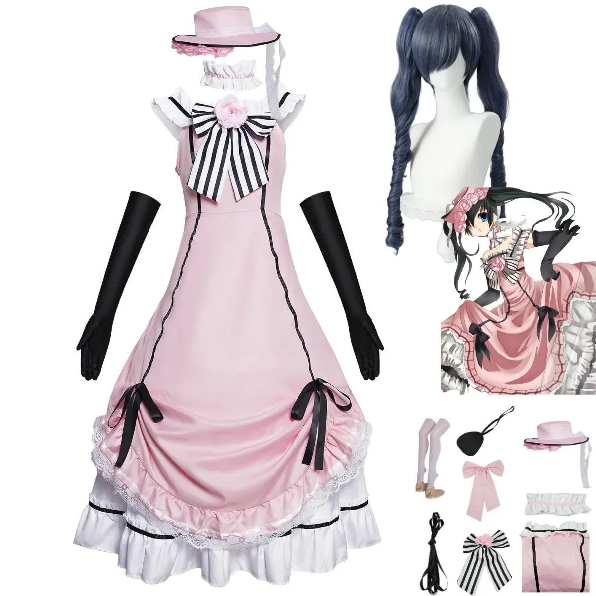 Anime Black Butler Ciel Phanto - Anime Cosplay Robin incelemesi ve fiyatı