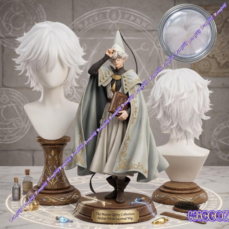 Qifrey Cosplay Wig Short White - Cosplay Anime White Hair incelemesi ve fiyatı