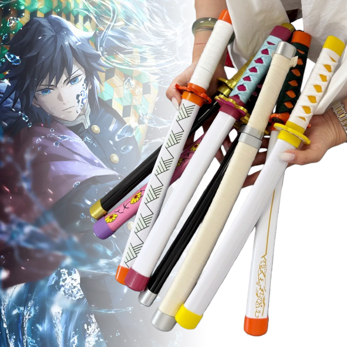 16inch Tomioka Giyuu Katana An - Anime Cosplay Katana incelemesi ve fiyatı
