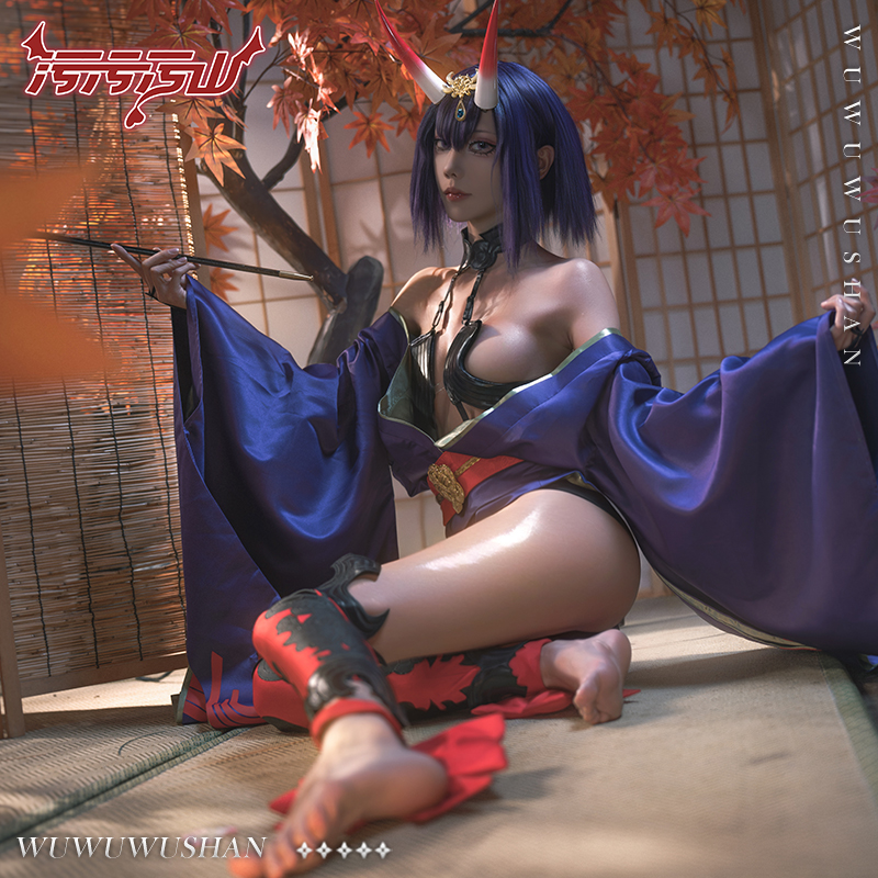 FGO Shuten douji Cosplay Costu - Anime Cosplay Photoshoot incelemesi ve fiyatı