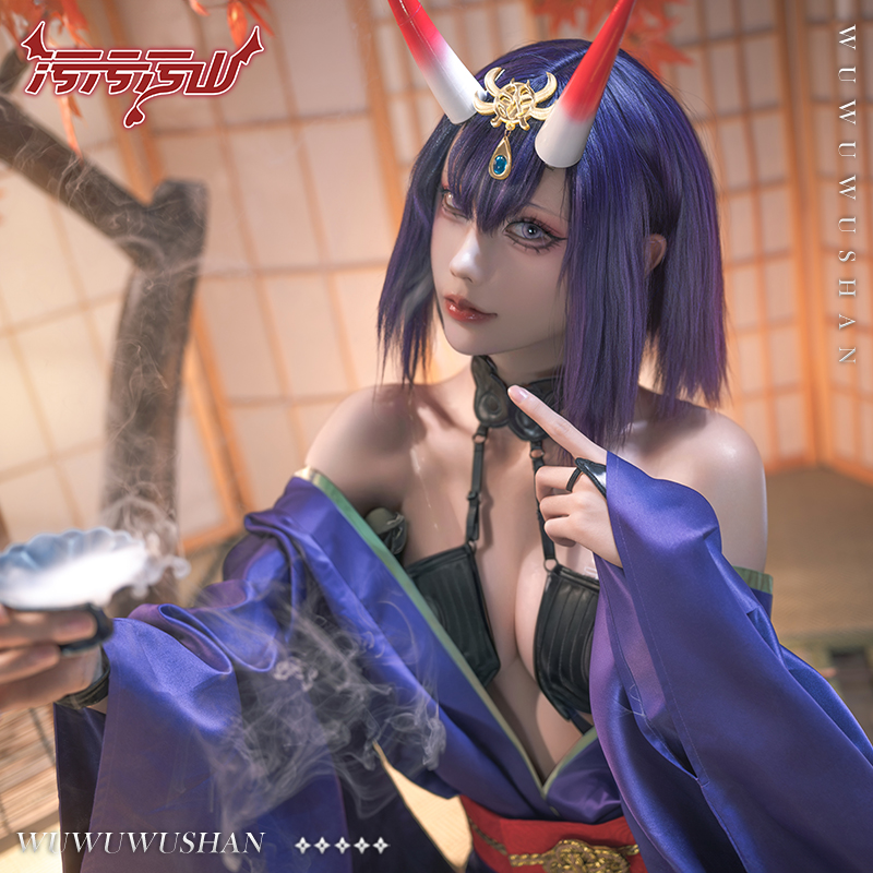 FGO Shuten douji Cosplay Costu - Anime Cosplay Photoshoot incelemesi ve fiyatı