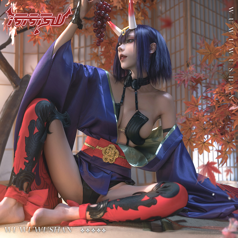 FGO Shuten douji Cosplay Costu - Anime Cosplay Photoshoot incelemesi ve fiyatı