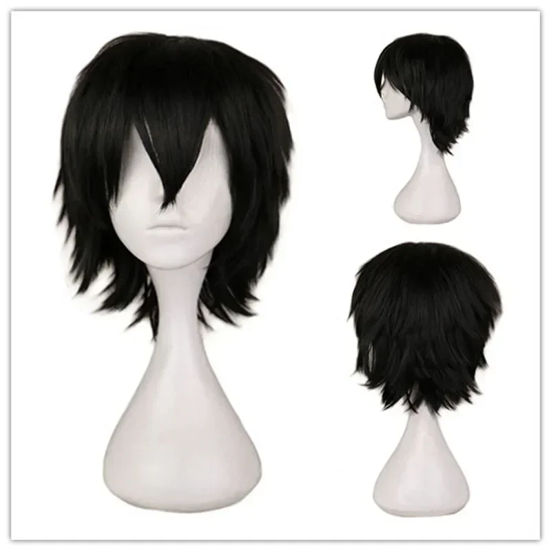QQXCAIW Male Wig Black White P - Cosplay Anime White Hair incelemesi ve fiyatı