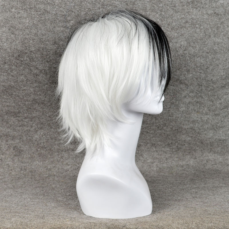 Anime Game Danganronpa Black a - Cosplay Anime White Hair incelemesi ve fiyatı