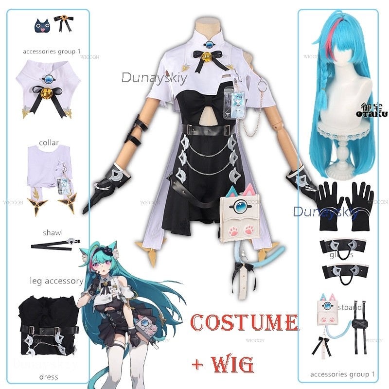 Fantasias NTE Mint Neverness T - Anime Cosplay Japanese incelemesi ve fiyatı