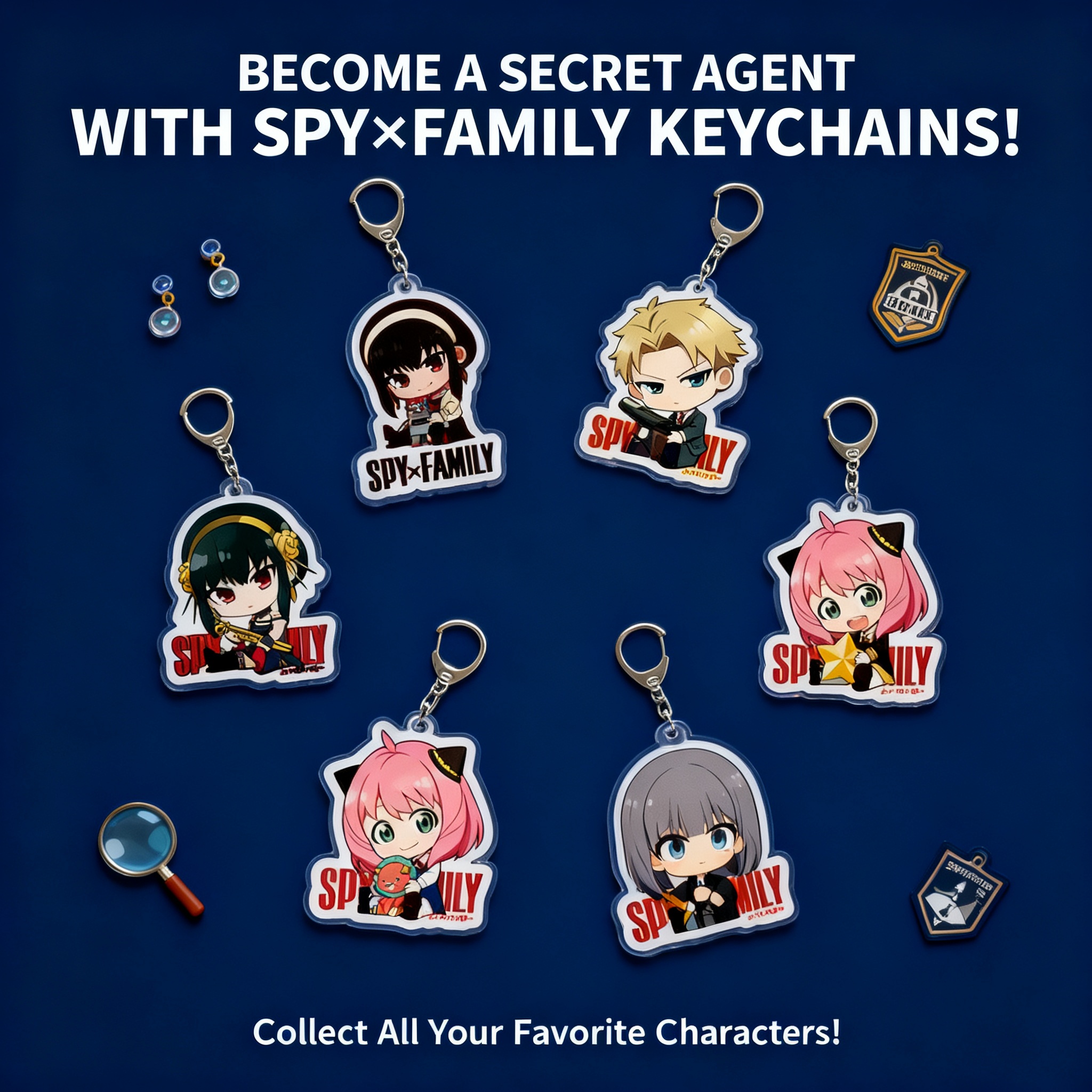 Spy x Family Acrylic Keychain  - Anime Cosplay Anya incelemesi ve fiyatı