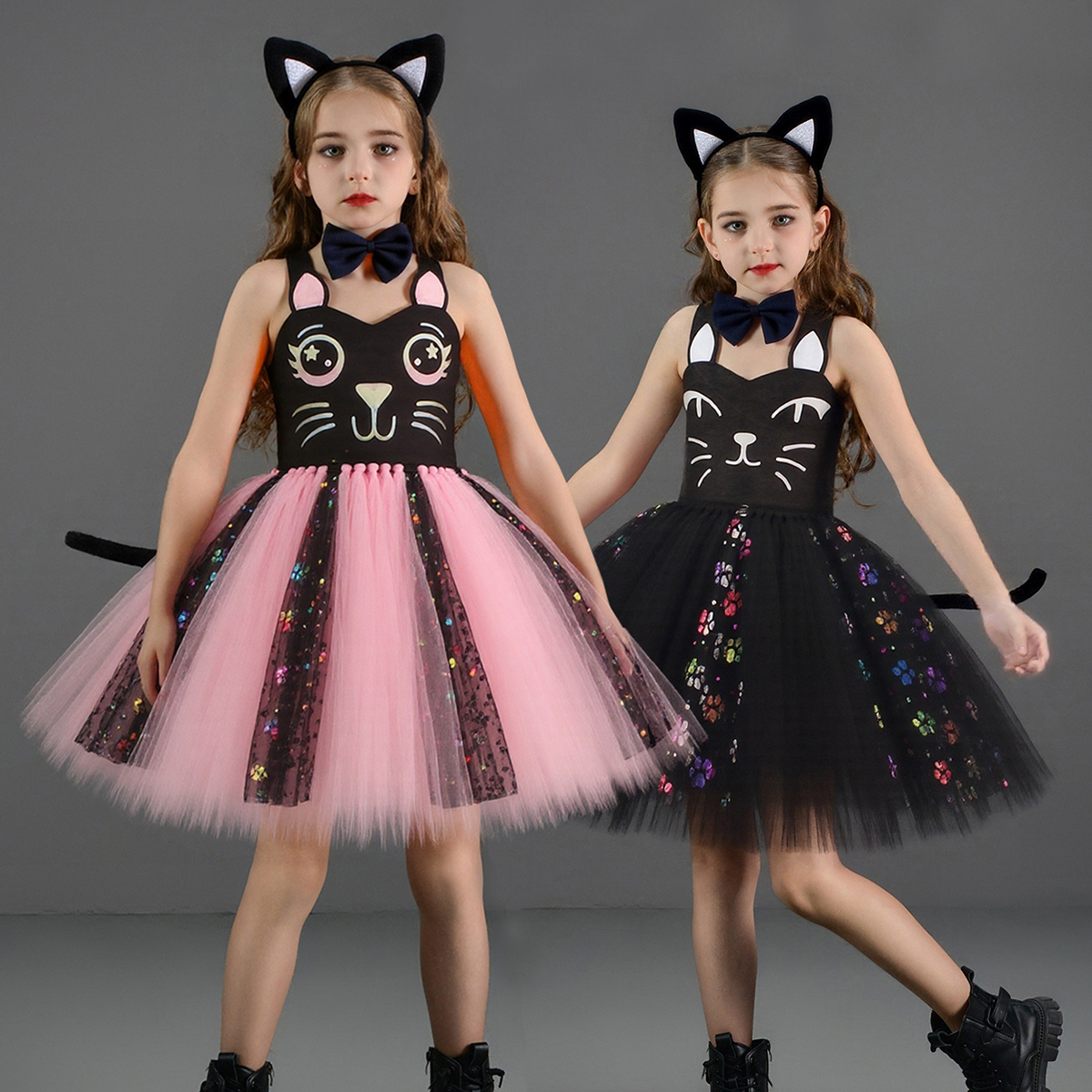 Pink Black Cat Tutu Dress for  - Anime Cosplay Simple incelemesi ve fiyatı