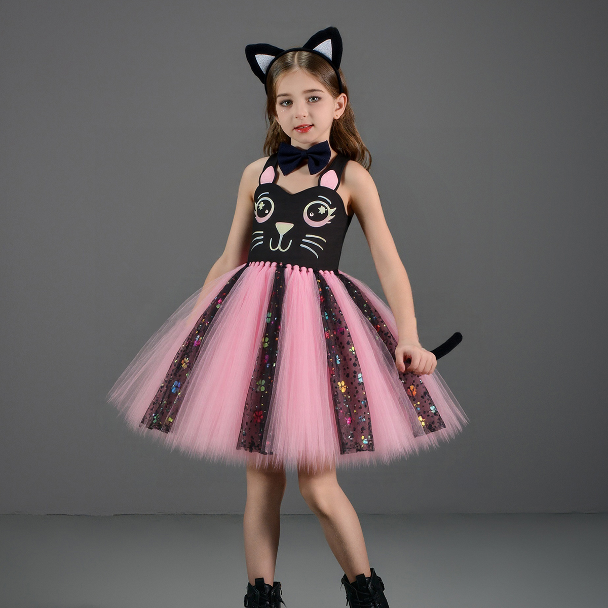 Pink Black Cat Tutu Dress for  - Anime Cosplay Simple incelemesi ve fiyatı