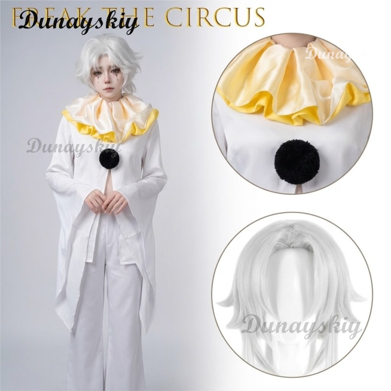 Pierrot Freak Party White Clow - Cosplay Anime White Hair incelemesi ve fiyatı