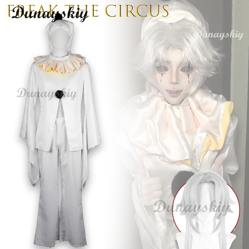 Pierrot Freak Party White Clow - Cosplay Anime White Hair incelemesi ve fiyatı