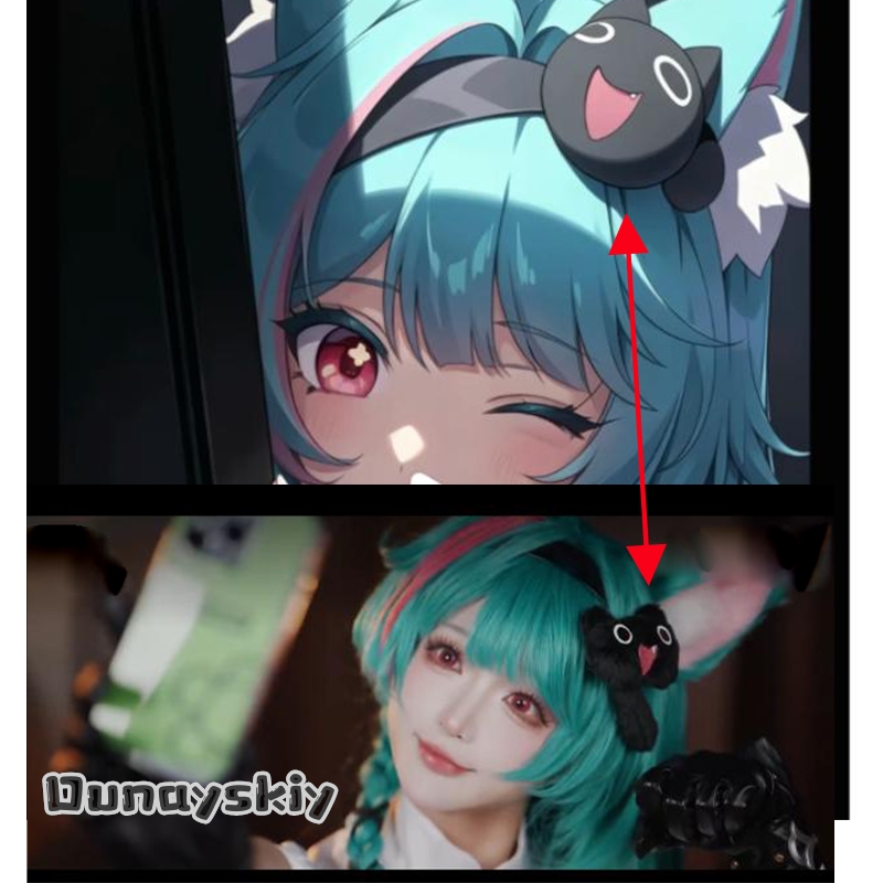 A cos%NTE Mint Nanally Hair De - Anime Cosplay Japanese incelemesi ve fiyatı