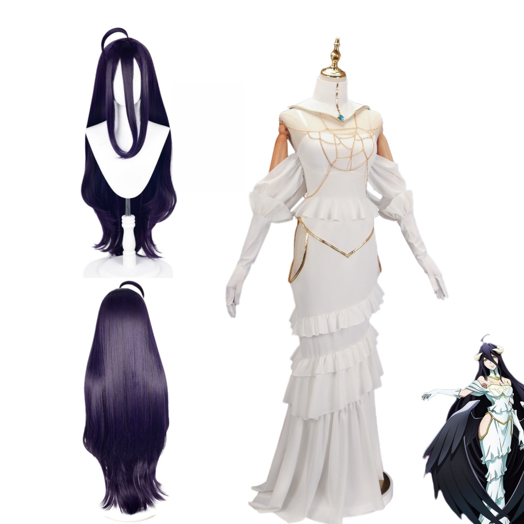 Overlord Arubedo Pure-White De - Anime Cosplay Costumes incelemesi ve fiyatı