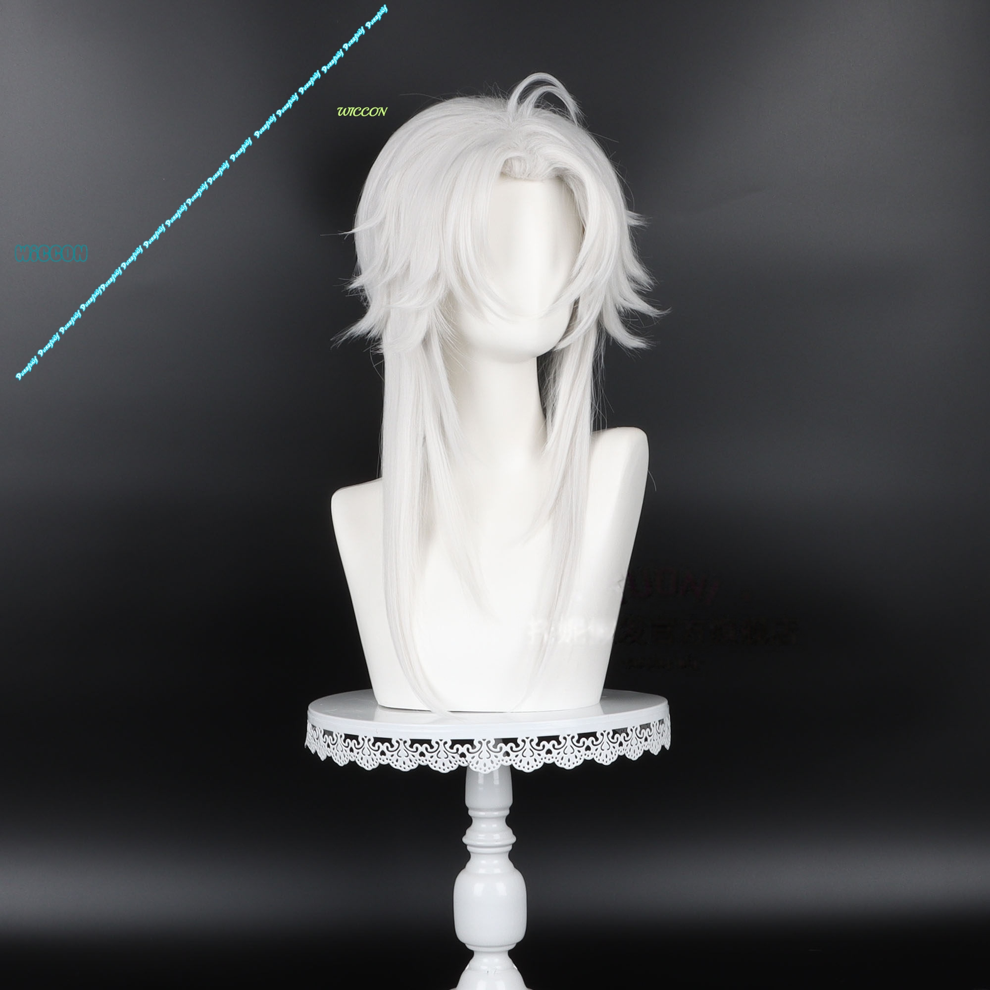 Men's Pierrot Jester Harlequin - Cosplay Anime White Hair incelemesi ve fiyatı