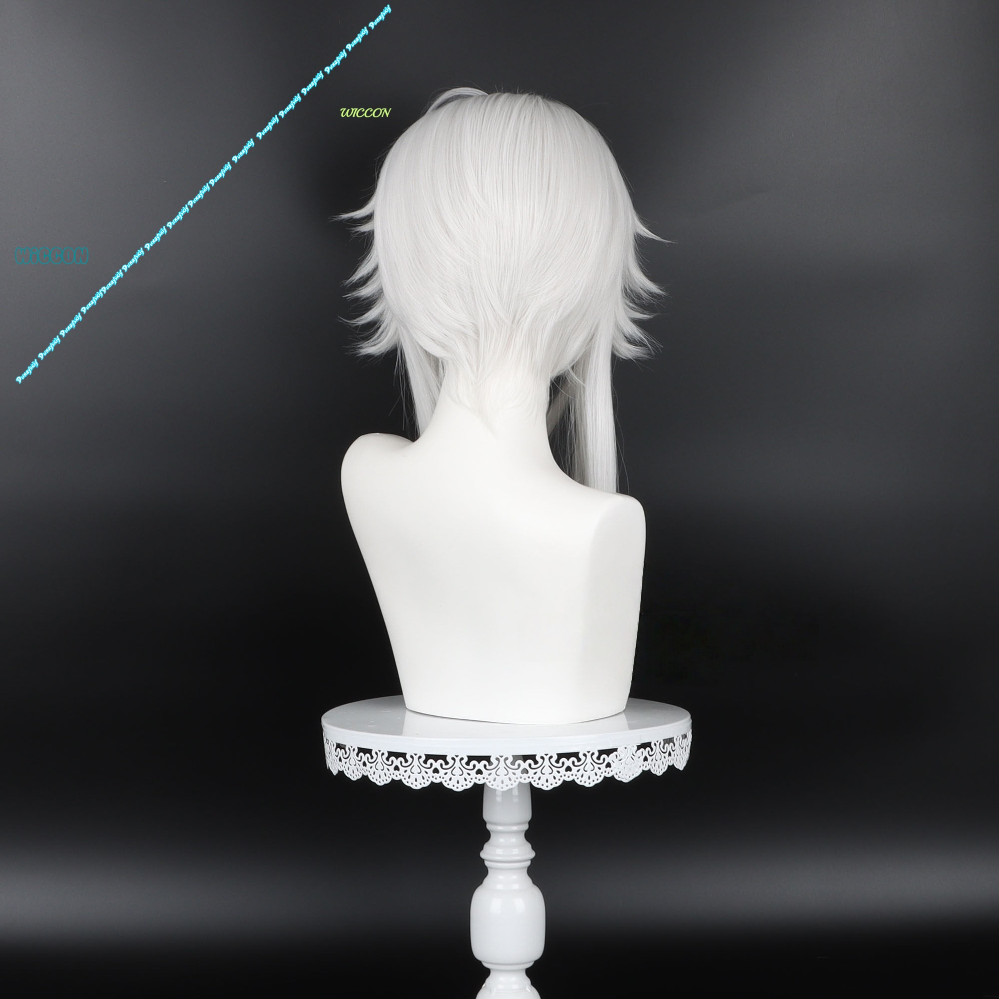 Men's Pierrot Jester Harlequin - Cosplay Anime White Hair incelemesi ve fiyatı
