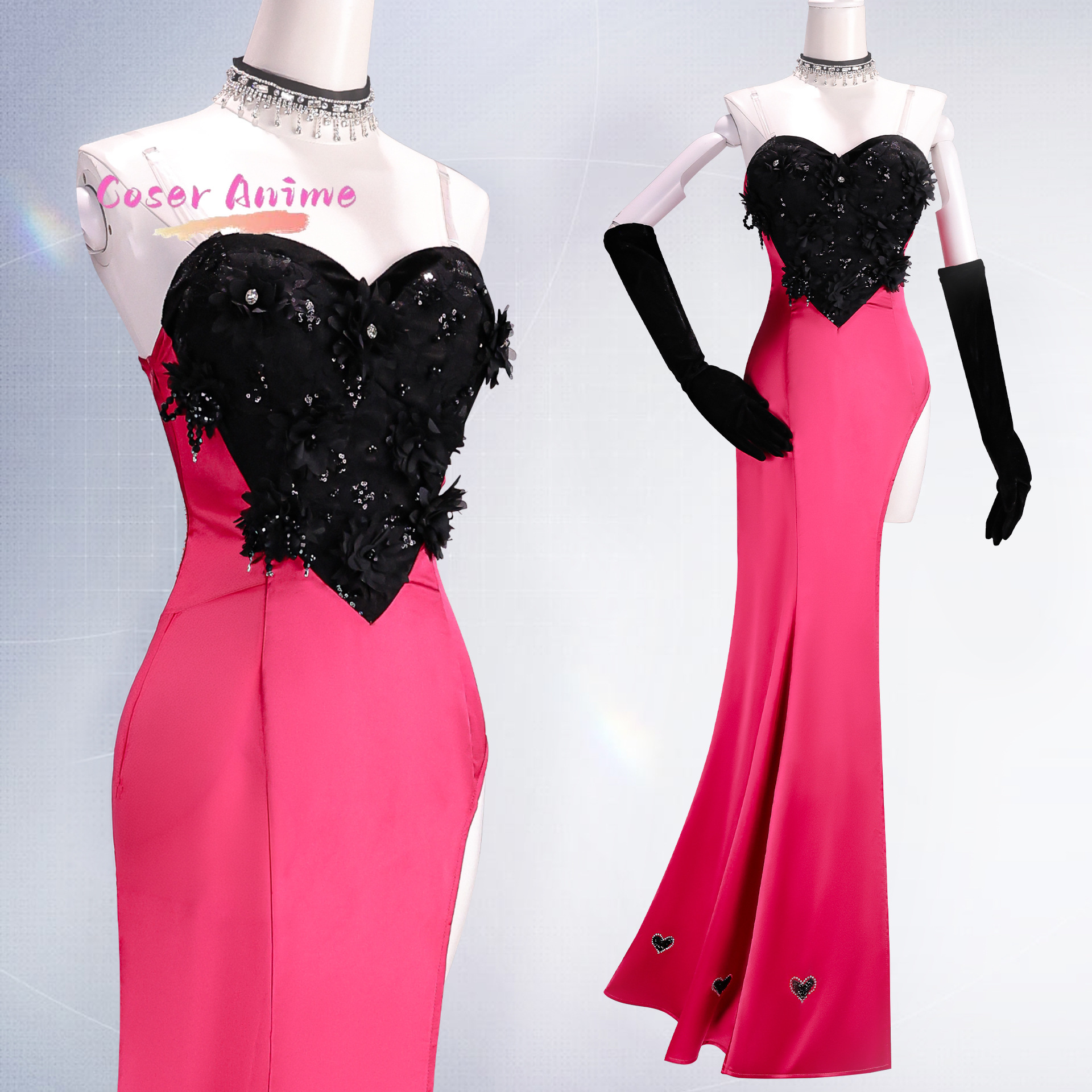 Angel Dust Cosplay Costume Uni - Anime Cosplay Dress incelemesi ve fiyatı