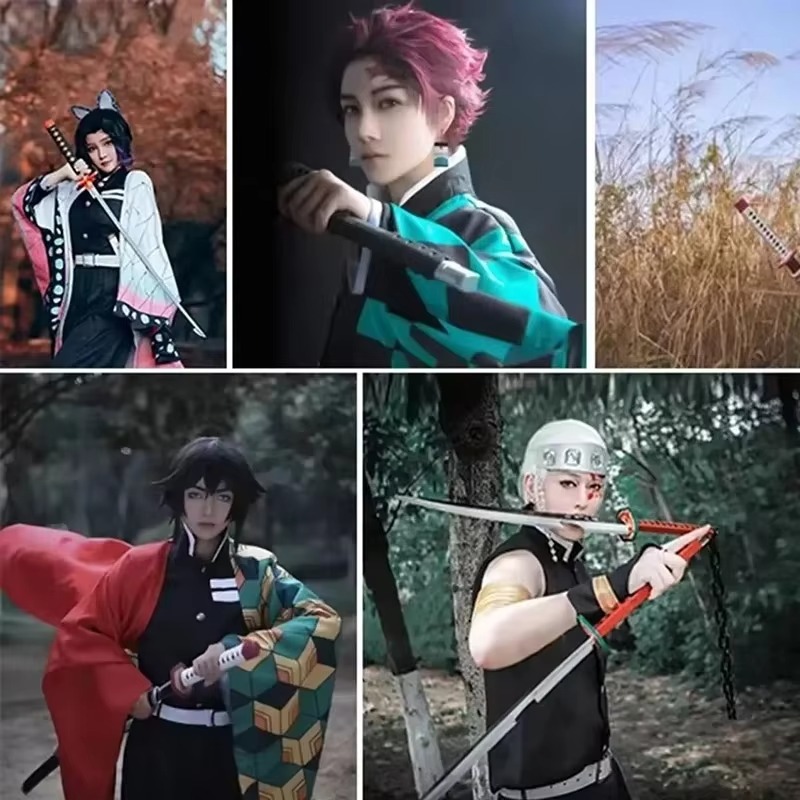 41in/104cm Demon Slayer Katana - Anime Cosplay Katana incelemesi ve fiyatı