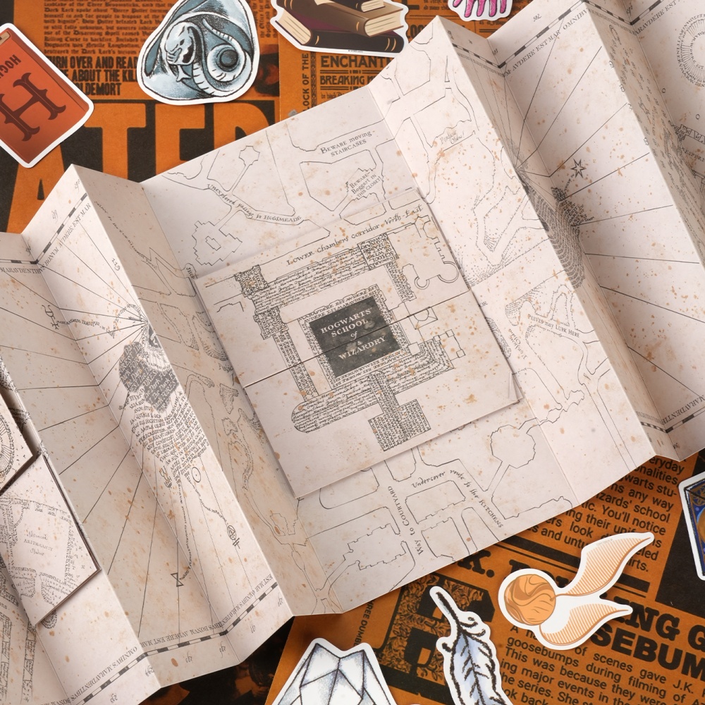 1PC Map Of The Marauder's Scho - Anime Cosplay Roleplay incelemesi ve fiyatı