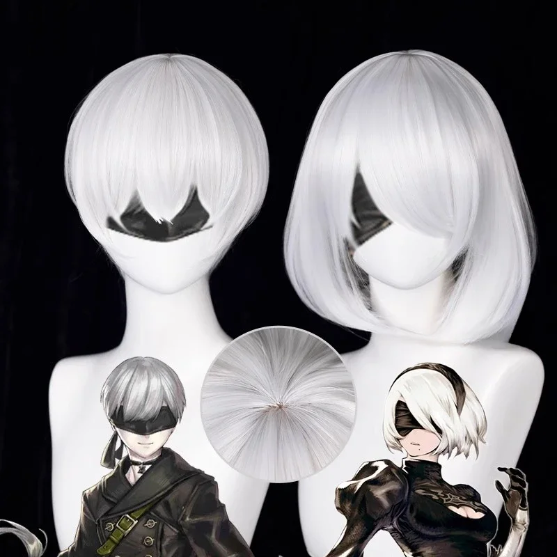 Anime 9S Cosplay Wig 2b Wig Wh - Cosplay Anime White Hair incelemesi ve fiyatı