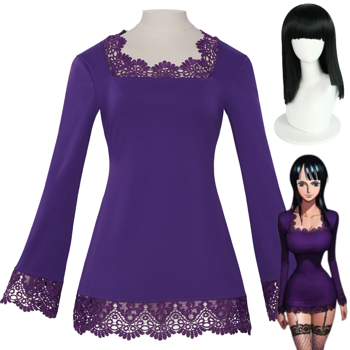 Anime Miss All Sunday Nico Rob - Anime Cosplay Robin incelemesi ve fiyatı